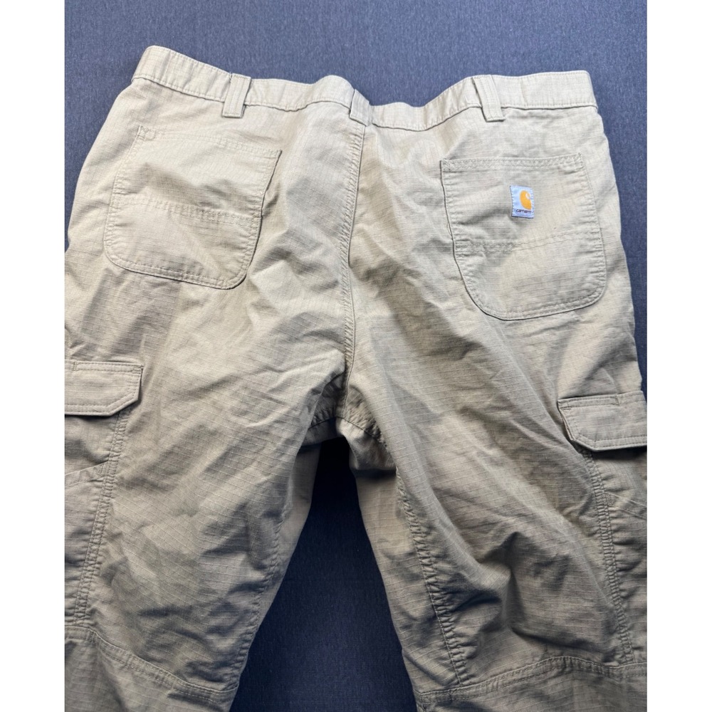 Carhartt Mens Relaxed Fit Work Pants Cargo Khaki Size 44x30 - Picture 8 of 8